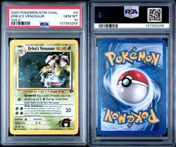 Pokemon TCG Erika’s Venusuar Holo gym challenge unlimited PSA 10 POP 40 - Image 3