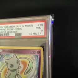 2017 Pokemon Sun & Moon Shining Legends #40 Shining Mew Shining Legends PSA 9 - Image 3