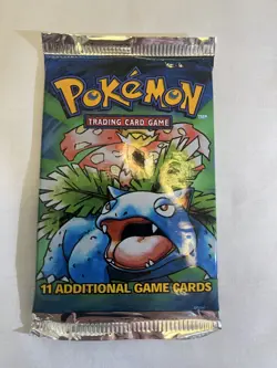 PACK FRESH 1999 Pokemon Base Set Unlimited Booster Pack | Sealed | WOTC!! - Image 1