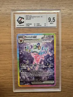 Carte Pokemon - Mentali EX 155/131 EV8.5 Evolutions Prismatiques FR - CCC 9.5 - Image 1