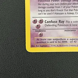 Pokemon TCG Alakazam Base Set (Unlimited) 1/102 Holo - NM - Image 5