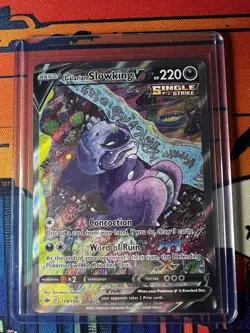 Pokemon Galarian Slowking v Alternate Art Chilling Reign 179/198 NM - Image 2