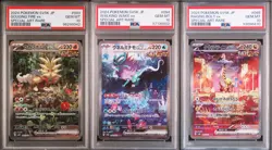SET 3 PSA 10 JAPANESE Pokemon GOUGING & WALKING & RAGING EX 093-095/071 SV5K - Image 1