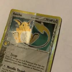 Pokemon TCG Raichu Delta Species EX Holon Phantoms 15/110 Full Holo Rare - Image 2