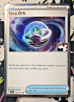 Tera Orb 189/191 Holo Pokemon Play! Prize Pack Series 7 - Image 1