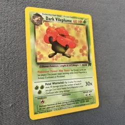 Team Rocket's Dark Vileplume 13/82 Rare Holo Pokemon TCG Card - Swirl - Image 3