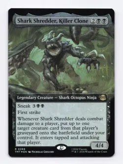 Shark Shredder, Killer Clone Extended Art Foil MTG Teenage Mutant Ninja Turtles - Image 1