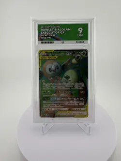 Pokemon TCG Rowlet & Alolan Exeggutor GX 055/054 Sky Legend SM10b ACE 9 - Image 1