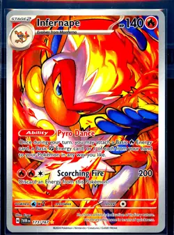 Pokemon TCG SV06: Twilight Masquerade Infernape #173/167 - Image 1