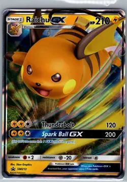 Raichu GX SM213 SM Promos - Pokemon Card - NM - Image 1