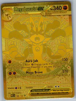 Mega Lucario ex 188/132 MUR ME01: Mega Evolution - Pokemon Card - NM - Image 1
