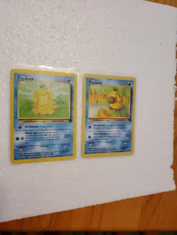 2 Psyducks Pokemon Card Lot Vintage WOTC - Image 1