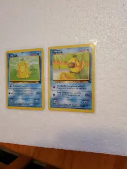 2 Psyducks Pokemon Card Lot Vintage WOTC - Image 3