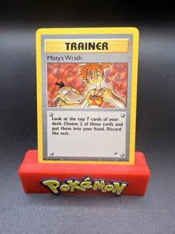 Vintage Pokemon TCG Gym Heroes Misty's Wrath Trainer Card 114/132 NM Near Mint - Image 1
