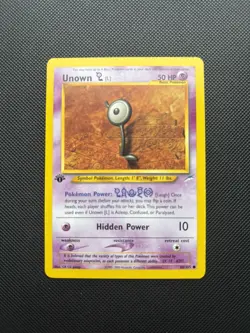 Pokemon Card Neo Destiny 1st Edition Unown L 86/105 WOTC - Image 1