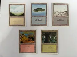 MTG Revised Basic Land Set (5) | NM - Image 1