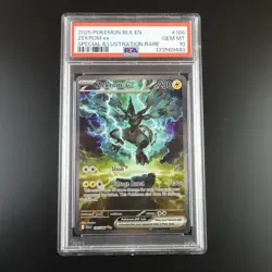 PSA 10 Zekrom ex 166/086 Pokemon Black Bolt Full Art Graded - Image 1