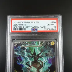 PSA 10 Zekrom ex 166/086 Pokemon Black Bolt Full Art Graded - Image 2