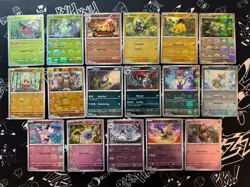 Pokemon TCG White Flare Poke Ball Reverse Holo Bundle - 17 Cards - No Repeats - Image 1