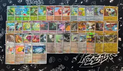 Pokemon TCG Black Bolt Poke Ball Reverse Holo Bundle - 43 Cards - No Repeats - Image 1