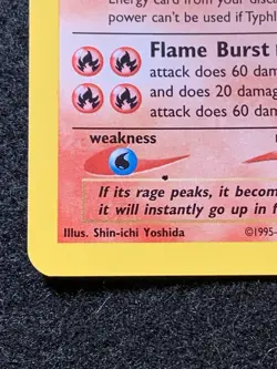 Pokemon 1st Edition Typhlosion 17/111 Neo Genesis Holo - BLACK DOT ERROR - Image 2