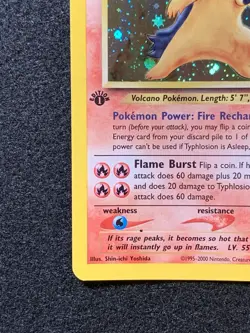 Pokemon 1st Edition Typhlosion 17/111 Neo Genesis Holo - BLACK DOT ERROR - Image 3