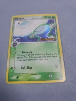 Wooper Delta Species 71/101 EX DRAGON FRONTIERS Stamped Reverse Holo LP - Image 1