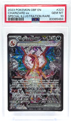 Pokemon Charizard ex Obsidian Flames SIR 223/197 PSA 10 Gem Mint TCG - Image 1