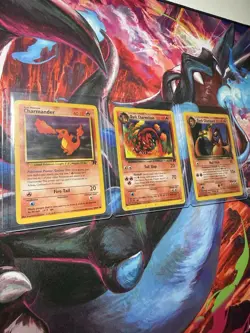 Dark Charizard Charmeleon Charmander Team Rocket Set Lot Vintage Pokemon - LP - Image 2