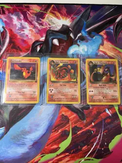 Dark Charizard Charmeleon Charmander Team Rocket Set Lot Vintage Pokemon - LP - Image 3