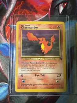 Dark Charizard Charmeleon Charmander Team Rocket Set Lot Vintage Pokemon - LP - Image 4