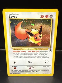 Pokemon - Eevee 11/53 - Wotc - Black Star Promo Holo BM - Image 1