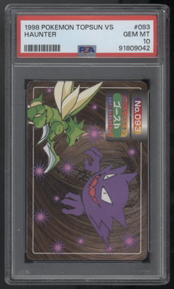 1998 Pokemon Japanese Topsun Vs. - Haunter vs Scyther - PSA 10 - Image 1