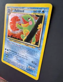 Pokemon Politoed 8/75 Neo Discovery Holo Rare TCG Card Stage 2 100 HP 2001 - Image 4
