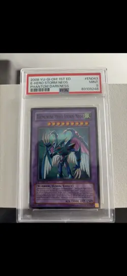 Yugioh - 1st edition PSA 9 Elemental Hero Storm Neos *Super Rare* PTDN-EN043 - Image 1