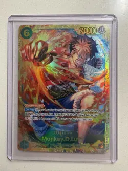 One Piece Monkey.D.Luffy OP13-118 Carrying on His Will Secret Rare Foil Double … - Image 1