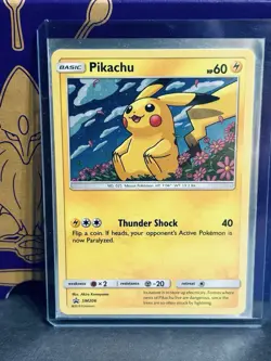 Pikachu SM206 Holo Rare Black Star Promo 2019 Unified Minds Pokemon Card NM - Image 1