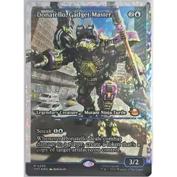 Donatello, Gadget Master NM Fractured Foil Mythic Card Magic: The Gathering TMNT - Image 1