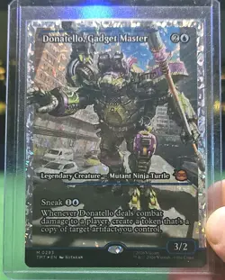 Donatello, Gadget Master NM Fractured Foil Mythic Card Magic: The Gathering TMNT - Image 3
