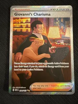 Giovanni’s Charisma 151 Special Illustration Rare Trainer Card 204/165 - Image 1