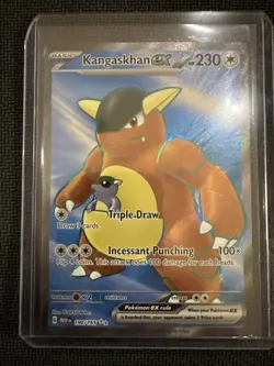 Pokemon TCG Scarlet & Violet Kangaskhan EX 190/165 Ultra Rare Full Art Holo Card - Image 1