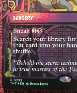 Splinter's Technique Teenage Mutant Ninja Turtles MTG 0233 Borderless Foil - Image 5