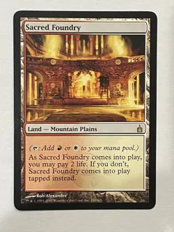 MTG Magic the Gathering Sacred Foundry (280/306) Ravnica City of Guilds LP - Image 3