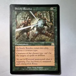Magic: The Gathering Steely Resolve Enchantment Onslaught Rare Regular English … - Image 1