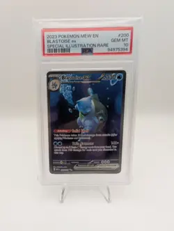 PSA 10 Blastoise ex 200/165 SIR Pokemon 151 Special Illustration Rare - Image 1