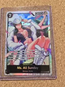 Ms. All Sunday OP14-084 Super Rare The Azure Sea's Seven One Piece - English - Image 3