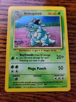 PL Pokemon Card Error Nidoqueen Jungle 7/64 Holo Rare No Set Symbol Misprint - Image 1
