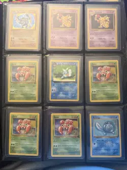 Large Vintage Pokemon Card Lot Of 355 LP/NM Condition Base Set/Few 1st editions - Image 1