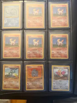Large Vintage Pokemon Card Lot Of 355 LP/NM Condition Base Set/Few 1st editions - Image 2