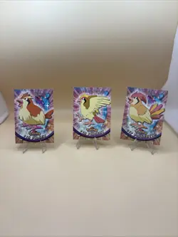 Pokemon Card - Pidgey, Pidgeotto, Pidgeot - Topps - Blue Logo - 3 Card Set - Image 1